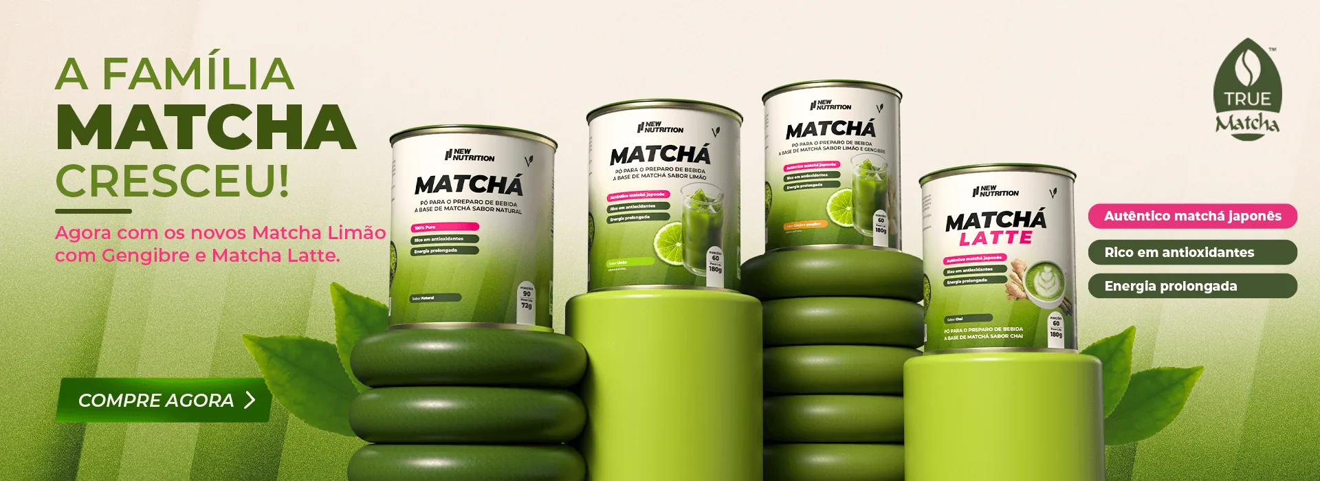 Matcha Newnutrition Lançamento Matcha Newnutrition Lançamento